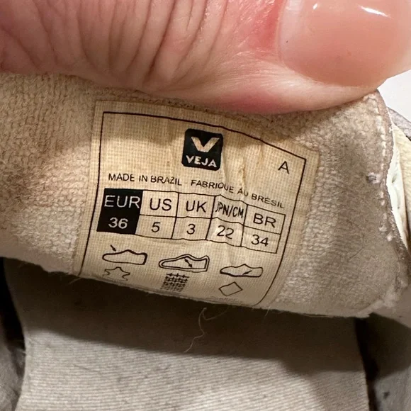 Veja women’s white Esplar leather sneakers size 5 - Picture 6 of 7